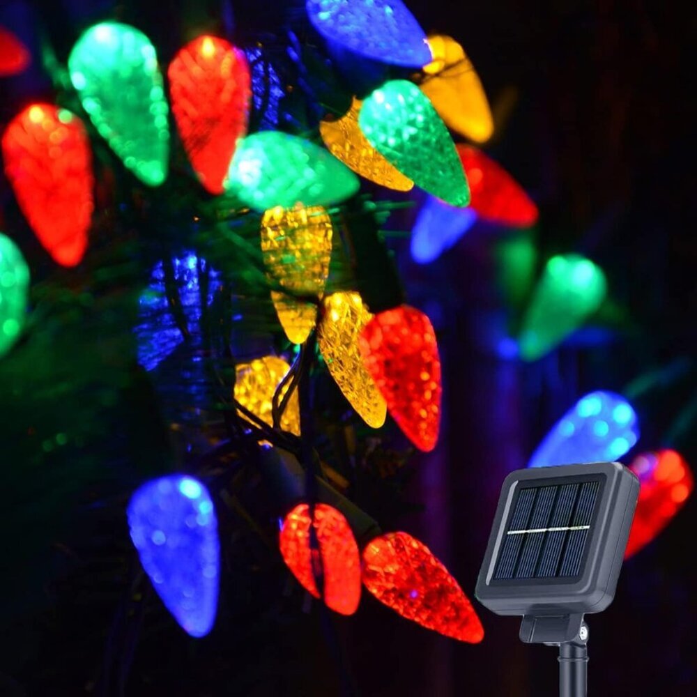 Solar Christmas Tree Lights Outdoor Solar Christmas Lights for Christmas Decorat